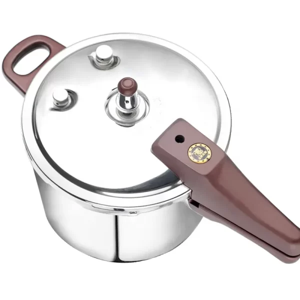 Chafer quip Stainless Steel 304 M-Shape Large 8L High Pressure Safe Cooker with Push Button for hotel restaurant - Image 2