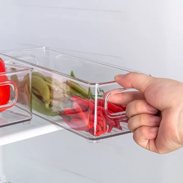 Wholesale Kitchen Organizer Clear Fridge Freezer Storage Organizer Refrigerator Bins Stackable Storage - Image 3
