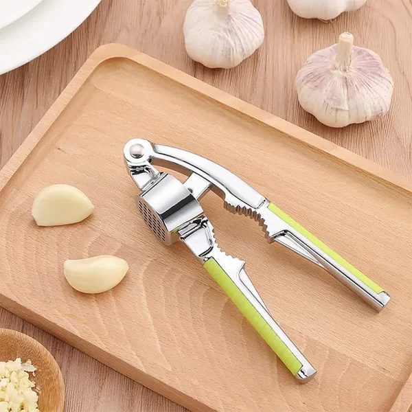 good grips soft-handled Zinc Alloy stainless steel Peeler 2 in 1 garlic press Garlic Press Crusher - Image 6