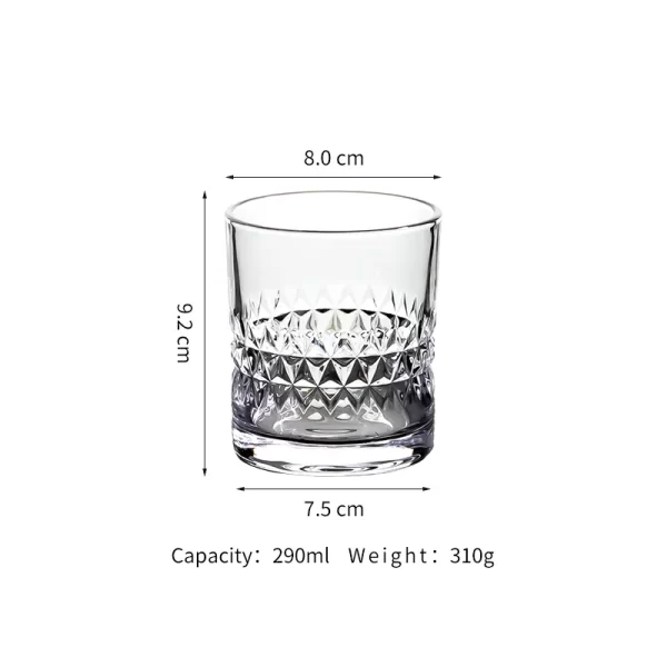 10oz Personalized Engraved Crystal Drinking Water Cups Old Fashioned Glass Whisky Glasses - Image 6