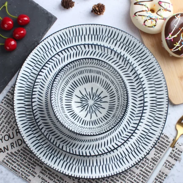 OEM Juego De Lozas Plato Mexican Ceramic Plate Dinnerware Sets - Image 5