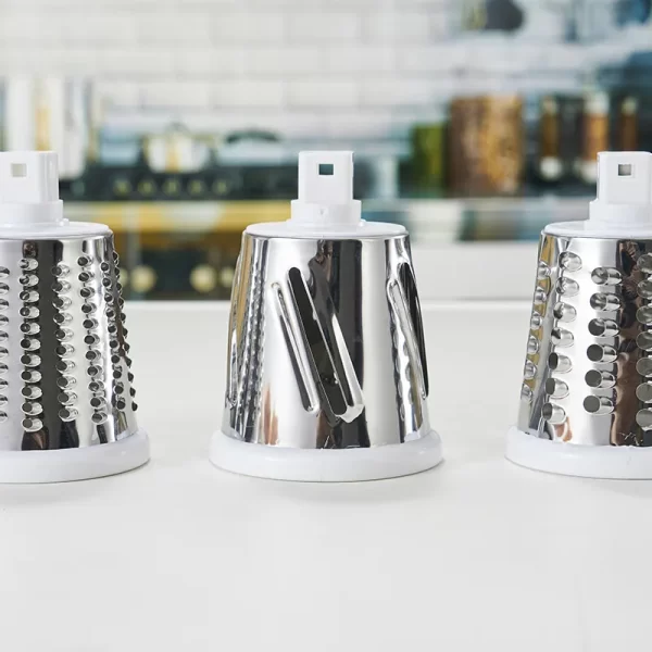 Rotary Cheese Grater 3 Drum Blades Manual Vegetable Slicer Walnuts Grinder Cheese Shredder Kitchen Vegetable Cheese Grater - Image 5