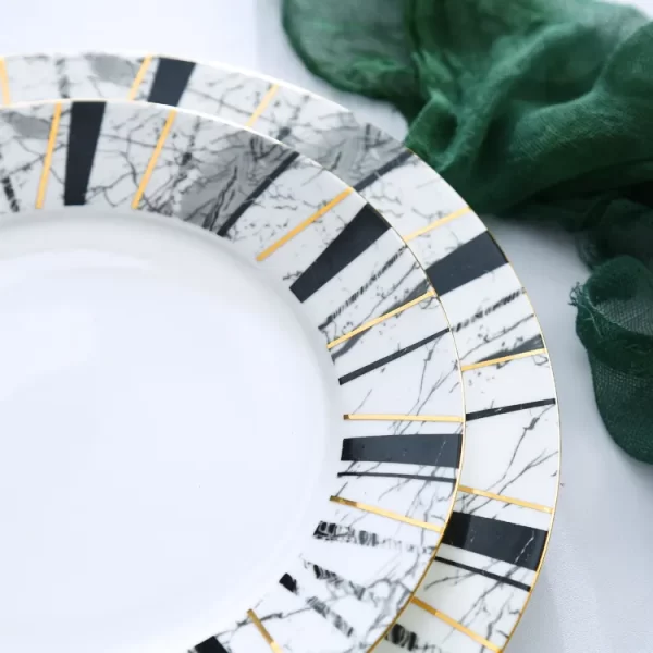 European dinner plate wholesale business round plate 2023 new style store hot selling dinner plate - Image 4