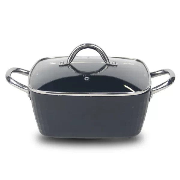 Pressed cookware 5 pcs kitchen cookware nonstick frying pan and pot set price - Image 5
