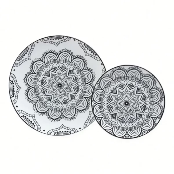 European Standard Multi Color Porcelain 8 inch ceramic soup plate Flat - Image 3