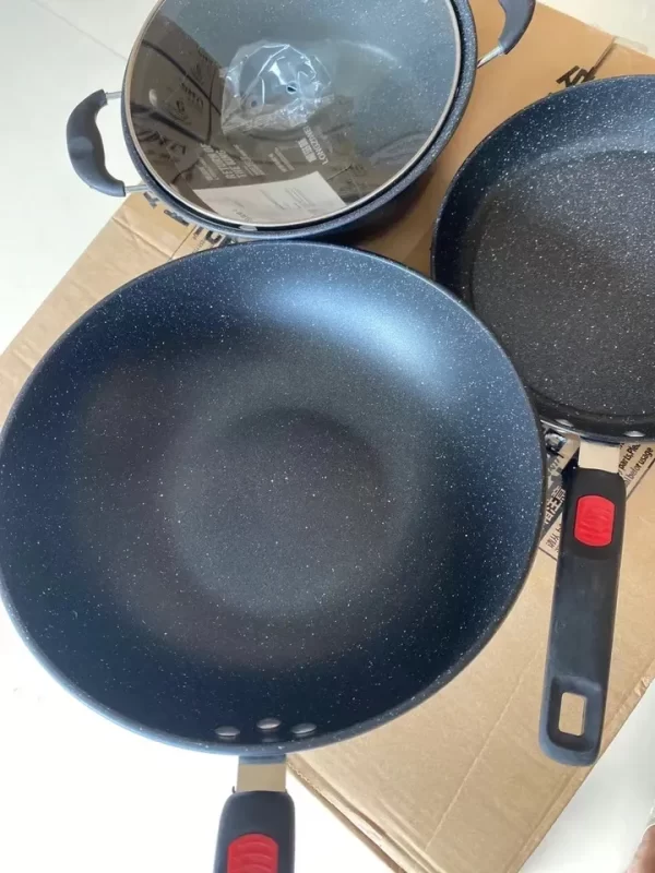 Cookware Set Pots and Pans Non Stick Kitchen Camping Cookware Sets Cooking Pot Hot 3 Pcs Minimalist Cast Iron 10 Sets - Image 4
