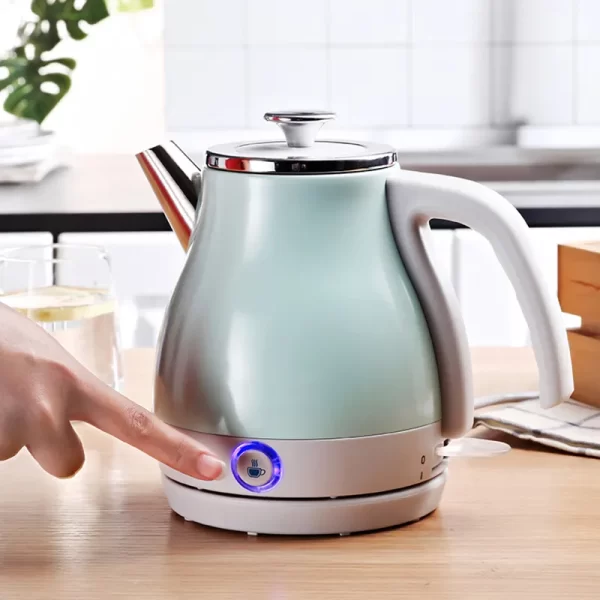 1000W Electric Kettle Household Insulation Pot Mini Portable Heater 304 Stainless Steel Automatic Power Off Kettle 1L - Image 3