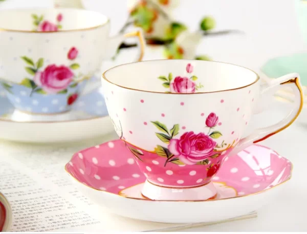 Promotional price english fine bone china ceramic coffee tea cup and saucer , tea cup set - Image 6