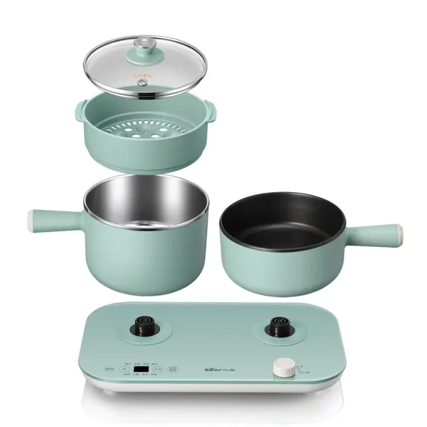 Split electric cooker multifunctional steam cooking frying dormitory student green breakfast machine - Image 6