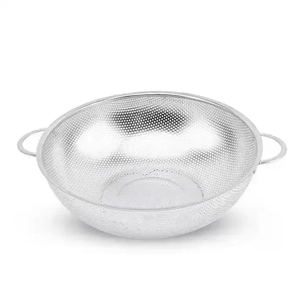 Heavy duty Dishwasher Safe 1/3/5 Quart Stainless Steel Micro-Perforated Colanders - Image 2