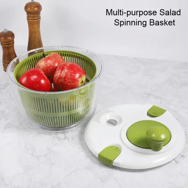 fruit washer spinner 5L large good grips large salad spinner dryer for vegetable fruit drainer - Image 4