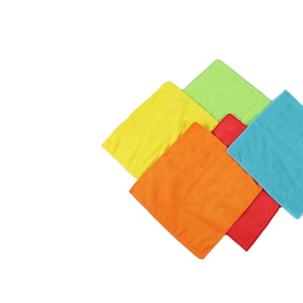BSCI wholesale standard size kitchen clean plain colour microfiber cloth kitchen towel - Image 2