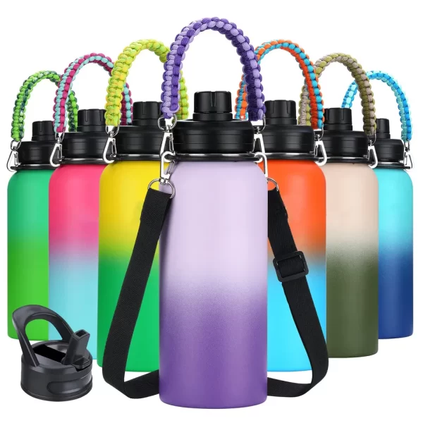 children lady small capacity custom insulated 100% stainless steel hot and cold sport water bottle