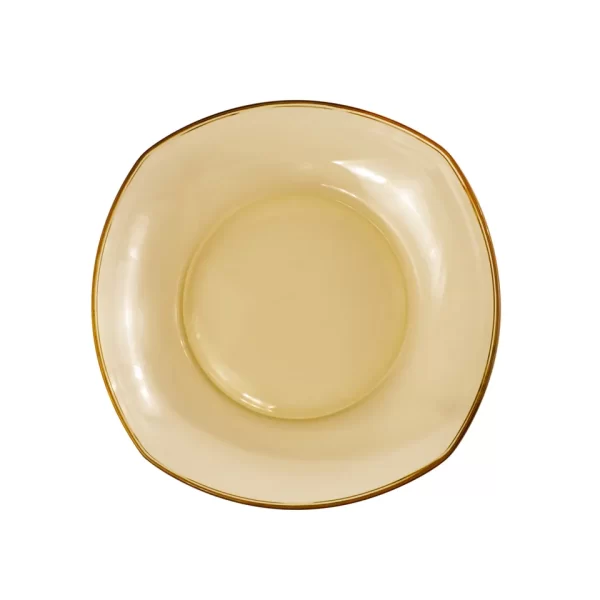 wholesale custom high quality Colour glass serving food tray dishes glass bowl plates - Image 5