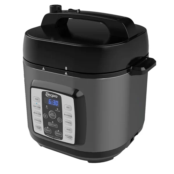 6L 80kPa Led Display Stainless Steel 8 Safety Lock System Electric Pressure Cooker - Image 3