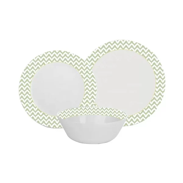China supplier white new Heat resistant decals opal glassware plate opal glass tableware opal plate dinnerware set cake plate - Image 3