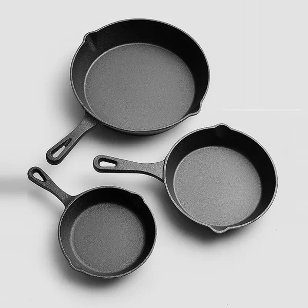 New Design Multifunction Non-Stick Pre-Seasoned Cast-Iron Skillet Cookware Frying Pan - Image 4