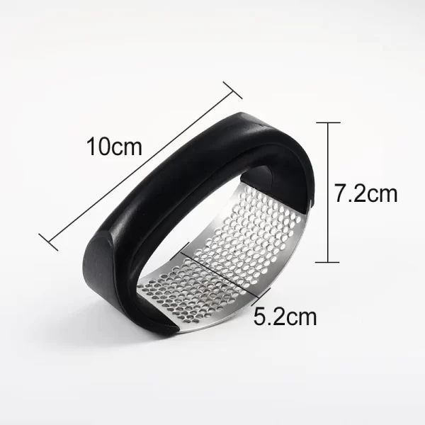 stainless steel manual premium garlic mincer grinder crusher Press with Peeling sleeve and brush - Image 4