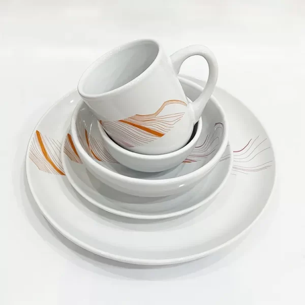 ECO-friendly nordic Newly Developed Breakfast ceramic plate Set Dinnerware Sets Bone China dinner set - Image 8