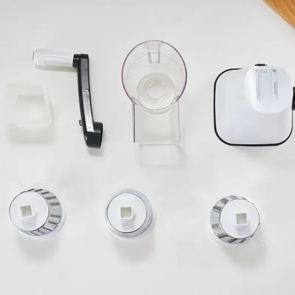 Rotary Cheese Grater 3 Drum Blades Manual Vegetable Slicer Walnuts Grinder Cheese Shredder Kitchen Vegetable Cheese Grater - Image 4