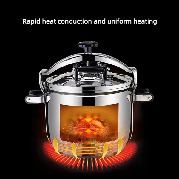 Good Quality SUS304 Stainless Steel Pressure Cooker Pressure Cooker 30-44cm Cookware Manufacturer Pressure Cooker - Image 5