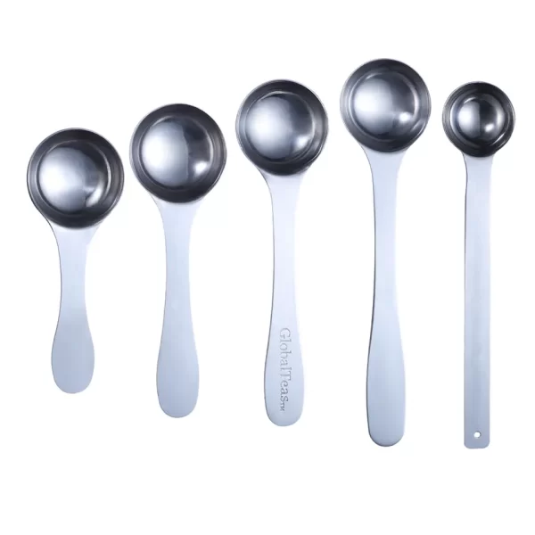 Custom LFGB certified Kitchen 430 matcha measure spoon tea spoon scoop stainless steel measuring spoons Made in China - Image 2