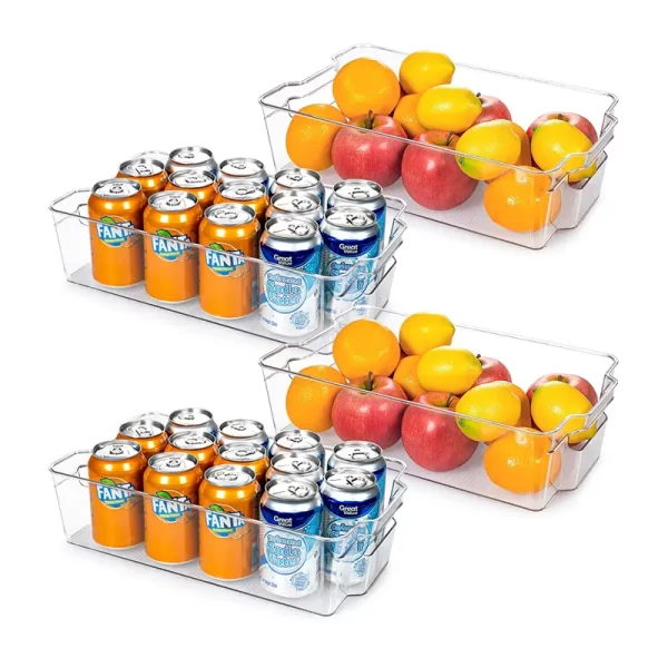Wholesale Kitchen Organizer Clear Fridge Freezer Storage Organizer Refrigerator Bins Stackable Storage - Image 2