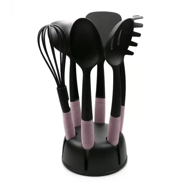 household 9 Pcs nonstick cookware dishwasher safe spatula spoon kitchen tools & gadgets nylon cooking utensils items set - Image 4