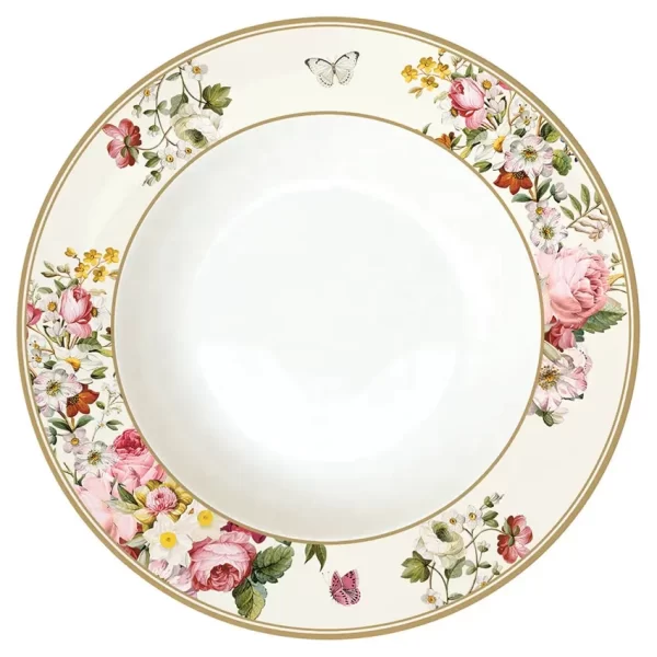 18pcs Nordic pastoral style dessert plates western porcelain dishes OEM wholesale for Restaurants royal plates - Image 2