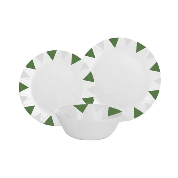 China supplier white new Heat resistant decals opal glassware plate opal glass tableware opal plate dinnerware set cake plate - Image 6
