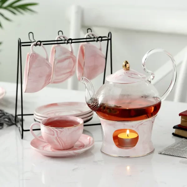 A03-13 High Quality Tea Sets with Teapot Porcelain,Kettle and Teapot Set - Image 8