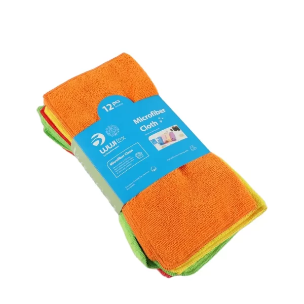 BSCI wholesale standard size kitchen clean plain colour microfiber cloth kitchen towel - Image 4