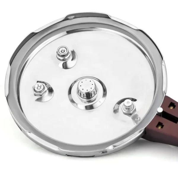 Chafer quip Stainless Steel 304 M-Shape Large 8L High Pressure Safe Cooker with Push Button for hotel restaurant - Image 4