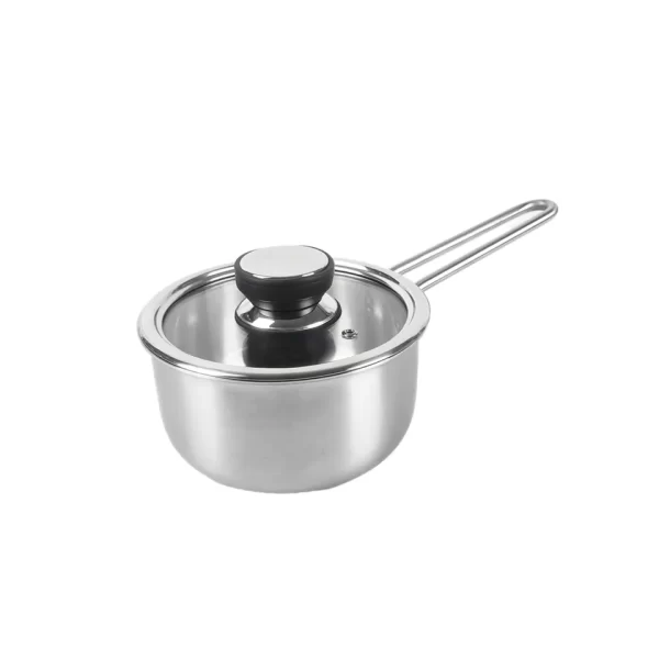 Customizable 6PCS 2mm Thickness Cook Pots And Pans Stainless Steel Kitchen Wear Cookware Sets cooking Pots with Glass Lid - Image 6