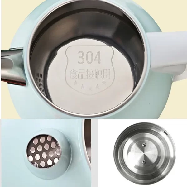 1000W Electric Kettle Household Insulation Pot Mini Portable Heater 304 Stainless Steel Automatic Power Off Kettle 1L - Image 5