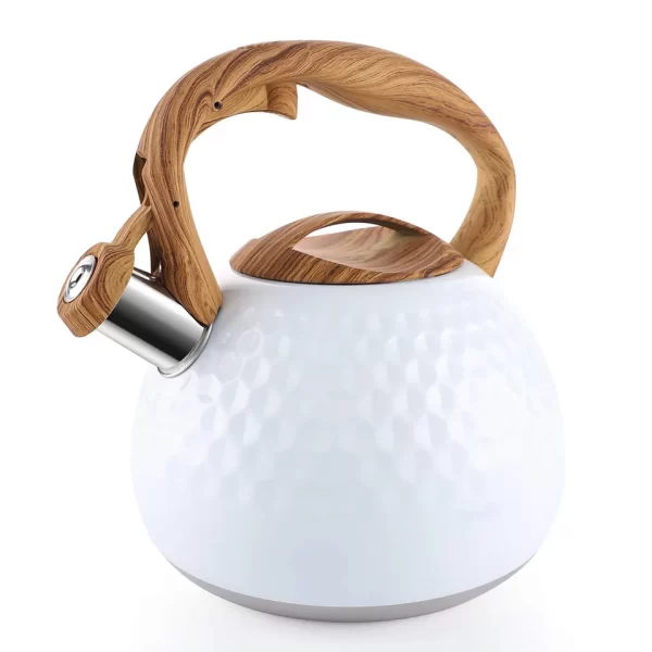 Custom Whistling Kettle Stainless Steel 3L 2.7QT Tea Pot Stove Top Kettle - Image 6