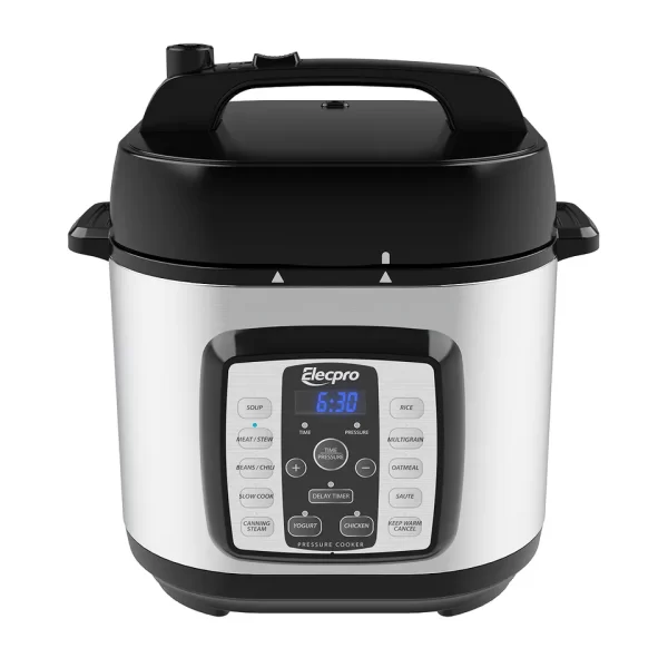 6L 80kPa Led Display Stainless Steel 8 Safety Lock System Electric Pressure Cooker - Image 2