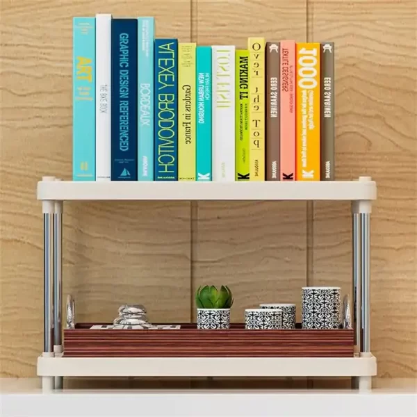Multifunctional Metal White Kitchen Storage Rack Vegetable Storage Rack Shelf Microwave Oven Stand Rack - Image 5