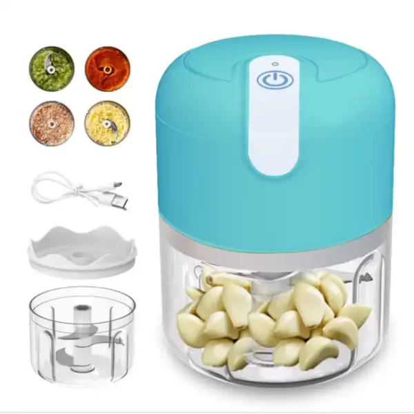 New Arrival Household Charging Electric Garlic Press Stainless Steel Gadgets Kitchen Accessories Food Processor - Image 3