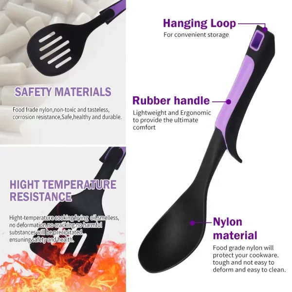 9 Pcs Food Grade Silicone Kitchen gadgets Utensils Accessories House Hold Products For Kitchen - Image 3