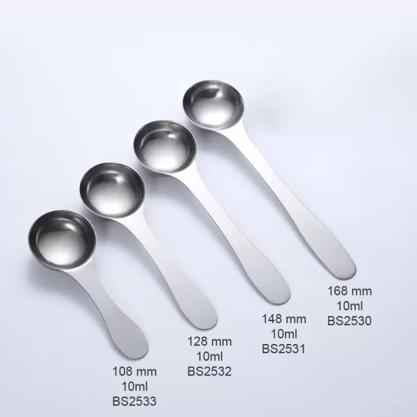 Custom LFGB certified Kitchen 430 matcha measure spoon tea spoon scoop stainless steel measuring spoons Made in China - Image 3