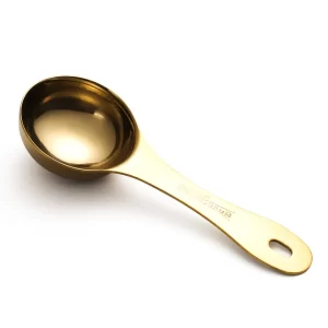 OEM Measuring Scoop BSCI 430 Gold Stainless Steel Measuring Spoon with a hole