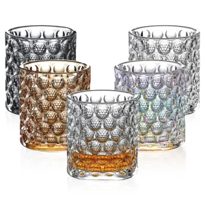 Fashioned Dreamy Dot Whisky Shot Glasses Drinks Cup Spinball Pattern Glass Cups