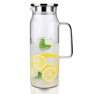 Wholesale home use 1500ml 50.7oz classic juice kettle Drinking Water Jug Glass Pitcher