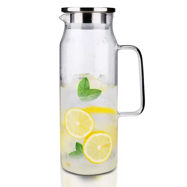 Wholesale home use 1500ml 50.7oz classic juice kettle Drinking Water Jug Glass Pitcher