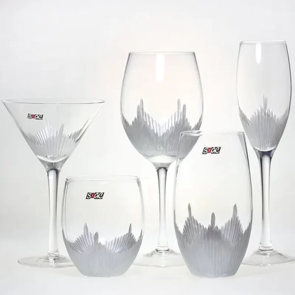Wholesale glass water goblets creative/portable /lead-free crystal champagne glass/red wine goblet/wedding gift set - Image 2