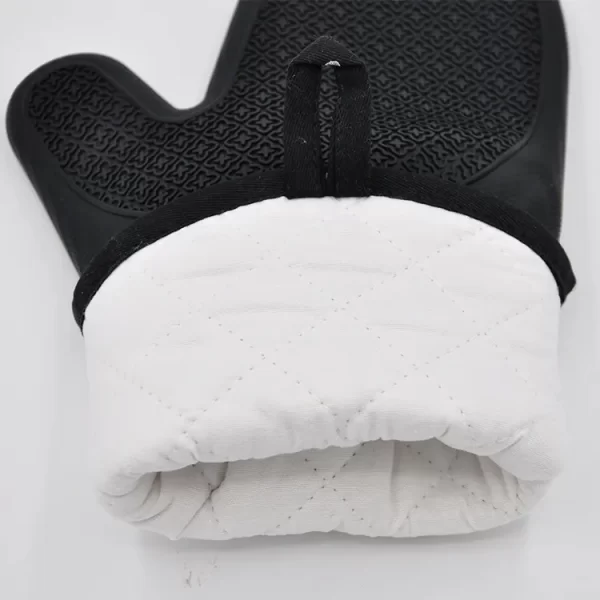 BSCI Cotton lining hot selling newest design oven mitt silicone oven gloves for kitchen - Image 2