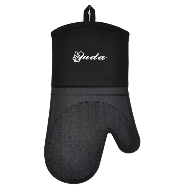 BSCI Cotton lining hot selling newest design oven mitt silicone oven gloves for kitchen - Image 3