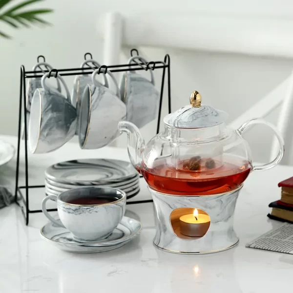 A03-13 High Quality Tea Sets with Teapot Porcelain,Kettle and Teapot Set - Image 4