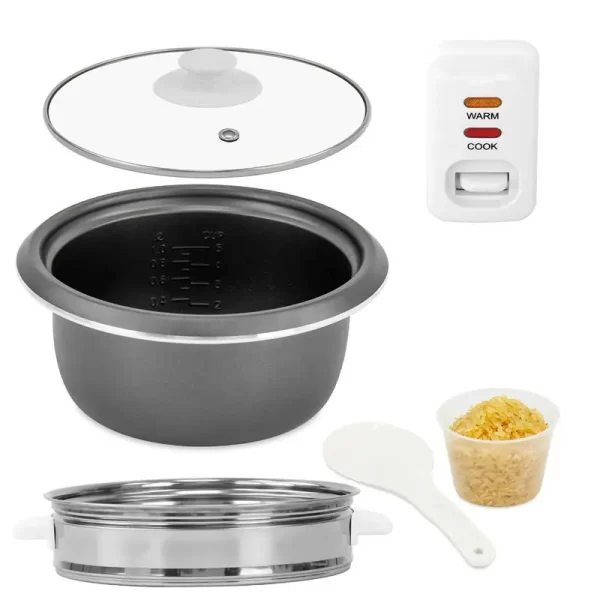 Electric Cooker Household Multi Function Mini Rice Cooker Hot Pot Stainless Steel Nonstick Cookware - Image 3
